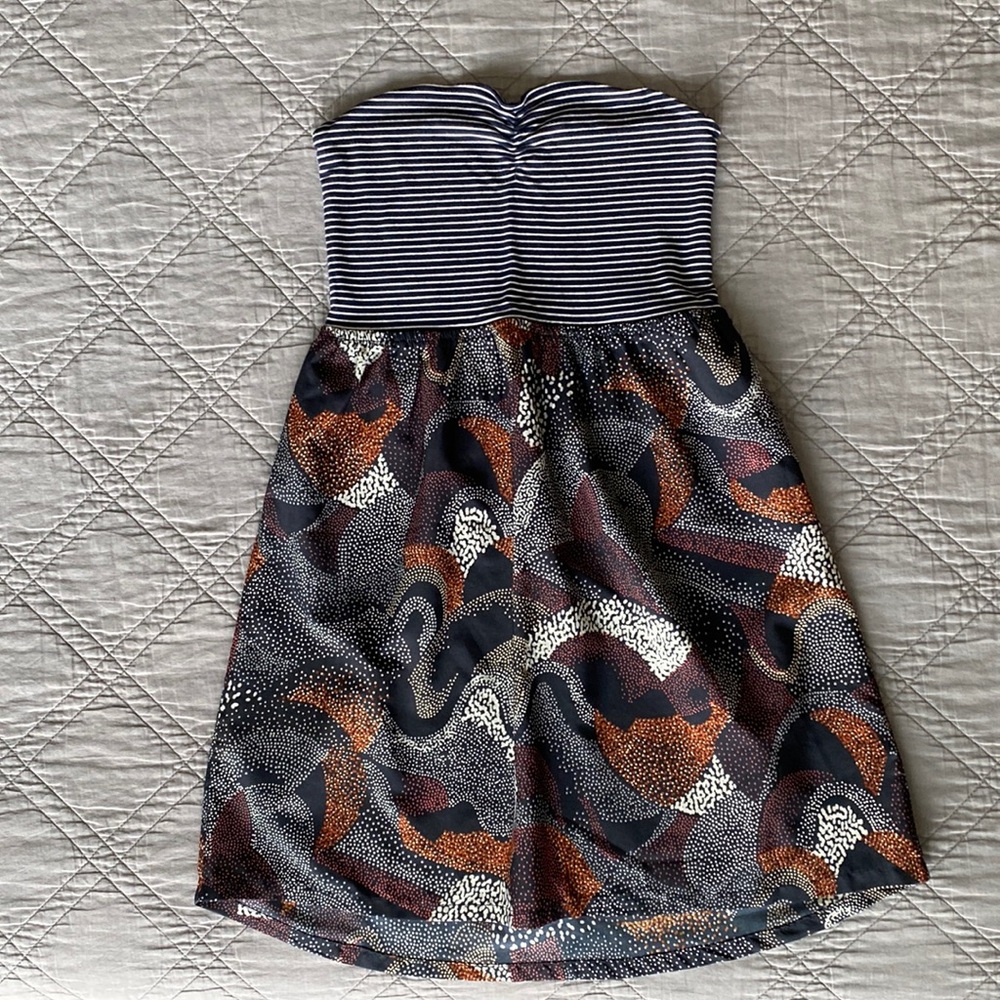 •Roxy• Strapless Sweetheart Mini Sundress